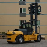 Carretilla elevadora de mano grande con neumáticos delanteros dobles